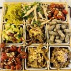 Best 9 Assorted Cold Appetizers (Crawfish laba garlic beef peanuts yuba seaweed pork ear cucumber and fuqi feipian 凉菜拼盘(九宫格) in Chicago, IL