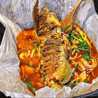 Best Pork Intestine with Whole Fish Stew肥肠纸包鱼 in Chicago, IL
